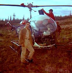 Taye Lake, Yukon 1959 - Bruce Ritchie, Dr. R.S. MacNeigh, Forestry pilot